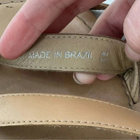 Lucky brand womens sandals size 8 38.5 tan leather - Picture 7 of 13